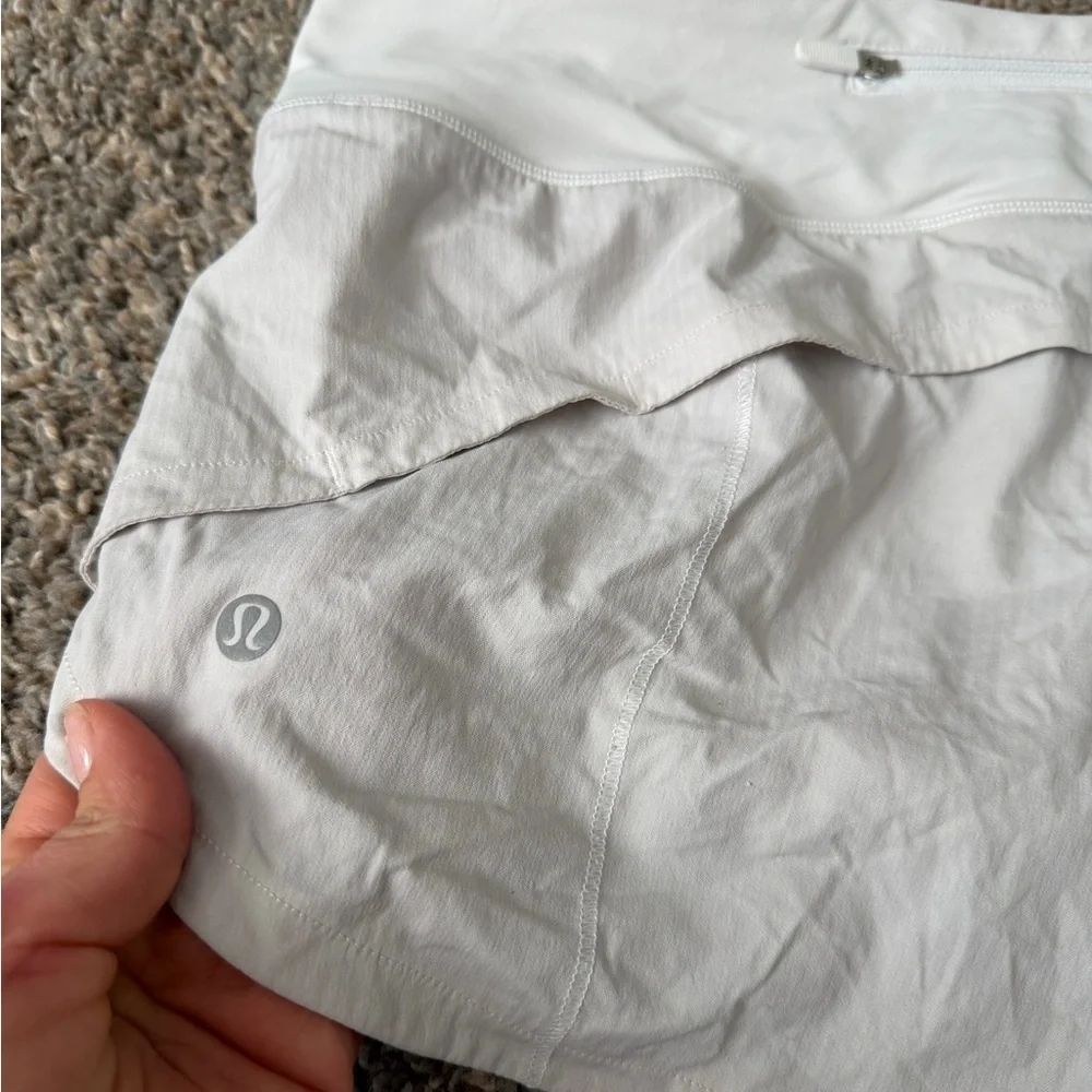 lululemon athletica Women's Light Gray Athletic Shorts